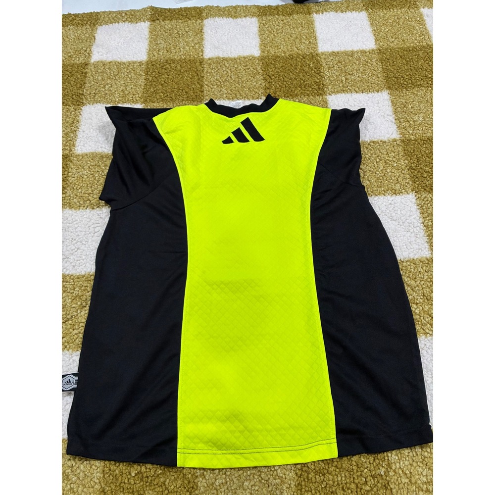 Adidas Vintage Goalkeeper Jersey Neon Yellow Black Long Sleeve Mens Large USA - Picture 7 of 8
